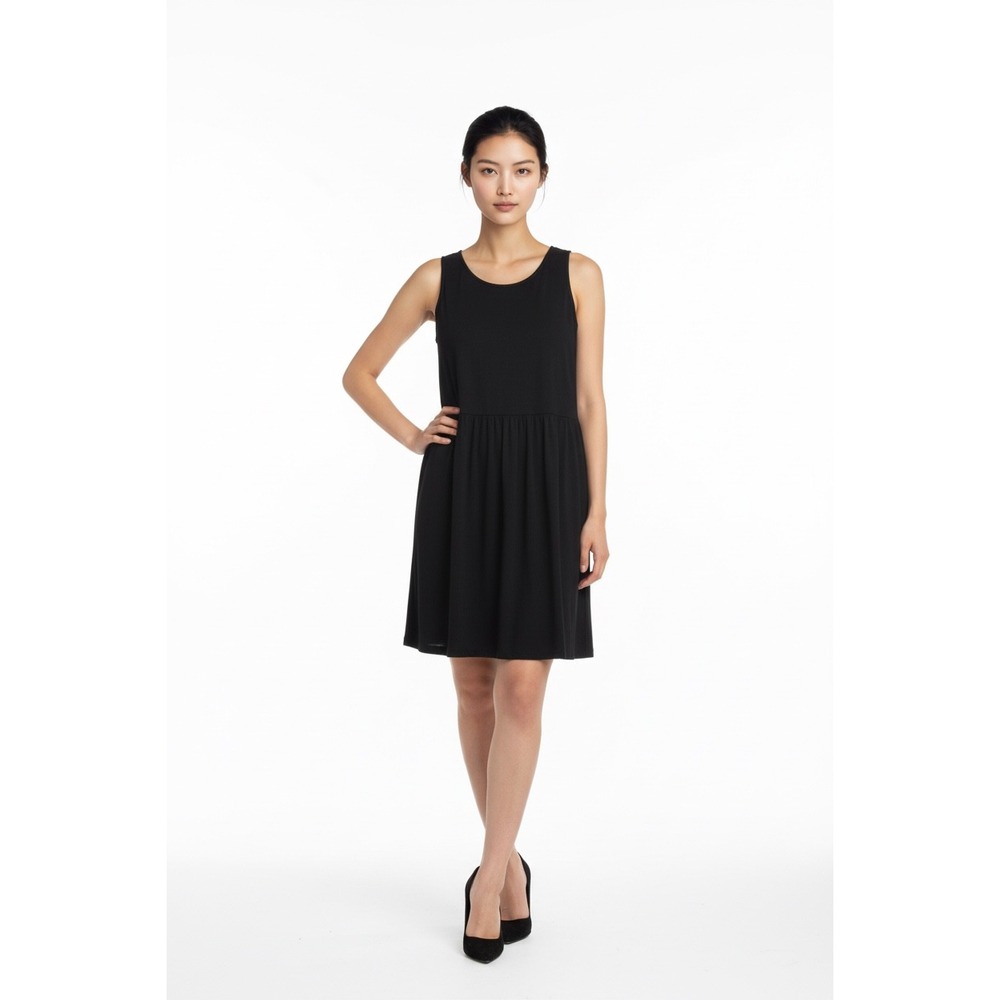 APT 9‎ Black Rayon Sleeveless Knee Length Casual Dress Women Size Medium